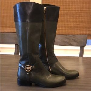 Green and black Michael Kors Boots